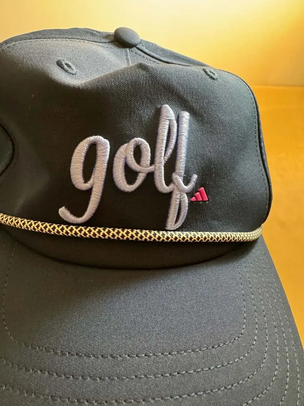 Adidas Women's 5-Panel Golf Script Rope Snapback Hat Navy